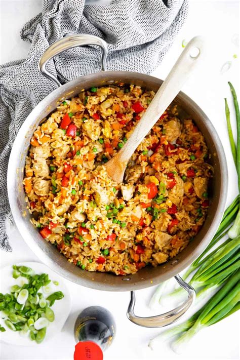 Easy Chicken Fried Rice Recipe Savory Nothings