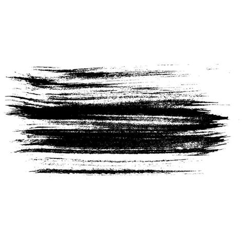 Ink Vector Dry Brush Stroke Vector Illustration Grunge Hand Drawn
