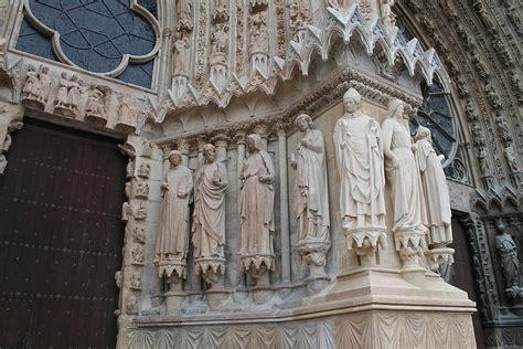 Reims Cathedral Statue Saints Religion History Church Gothic