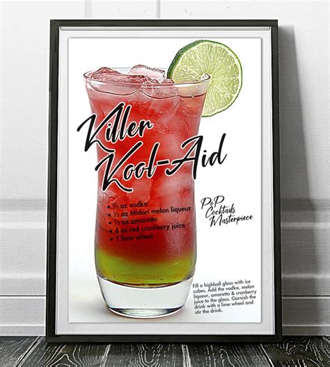 6 Cocktail Poster Collection Digital Download Etsy