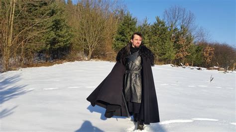 Nights Watch Cloak Game Of Thrones Jon Snow Inspired Etsy