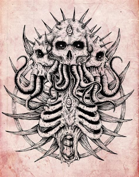 Lovecraftian Back Tattoo Project On Behance