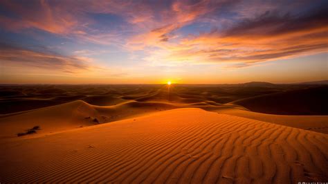 Beautiful Sunset In Desert 4k Wallpaper Hd Wallpapers