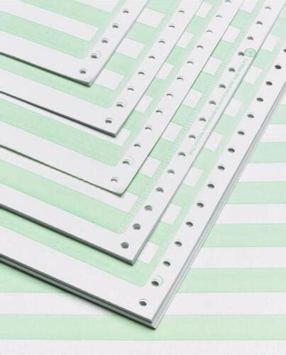 Alliance Continuous Computer Paper 14 78x11 12 Green Bar 1 Pt 20lb