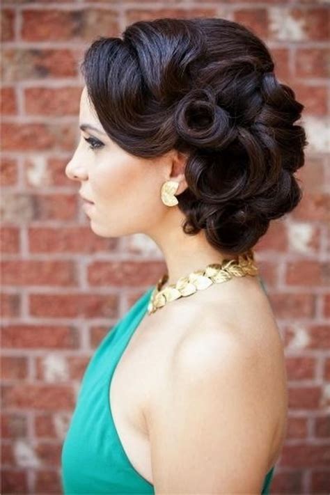 Finally, the ends were curled for an old school polish. Wedding Hairstyle Ideas | Vintage hairstyles, Long hair ...