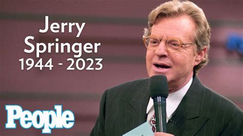 Jerry Springer Talk Show Icon And Former Cincinnati Mayor Dead At People Youtube