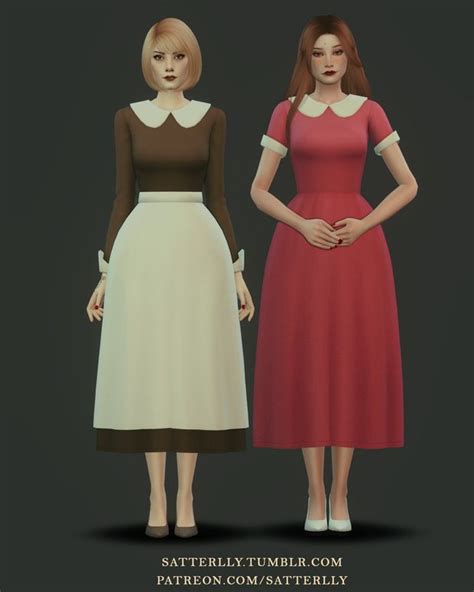 Set Edith Satterlly Sims 4 Mods Clothes 1980 Dress 1920s Outfits