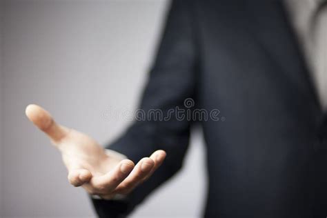 Close Up Of Mans Hand Showing Something Stock Image Image Of Empty