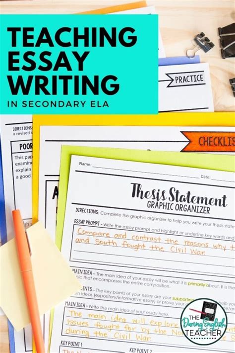 How To Teach Essay Writing In Secondary Ela The Daring English Teacher
