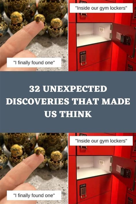 Three Pictures With The Words 32 Unexpected Discoverys That Made Us