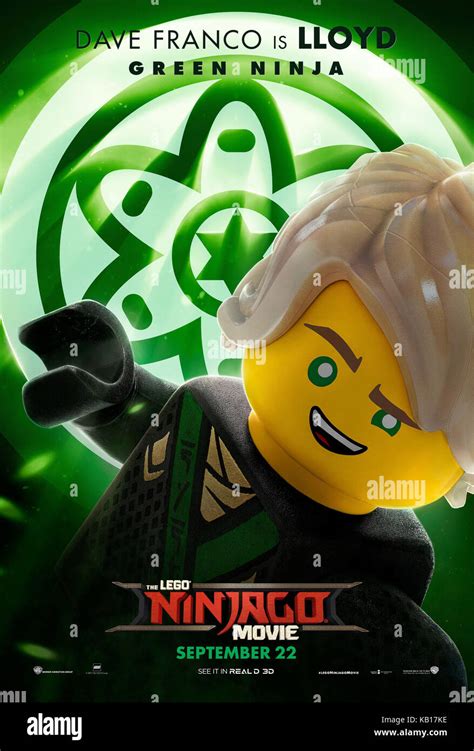 The Lego Ninjago Movie Us Character Poster Lloyd Voice Dave Franco