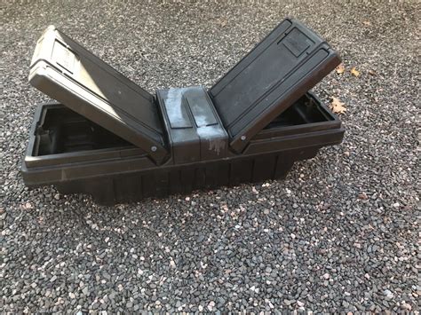 Used Contico Poly Crossover Tool Box Dual Self Lifting Gullwing Style