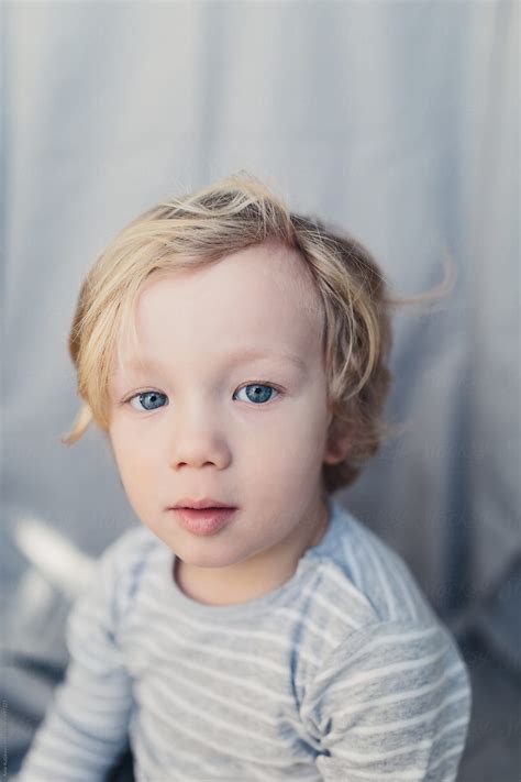 Portrait Of A Young Blond Boy By Stocksy Contributor Amir