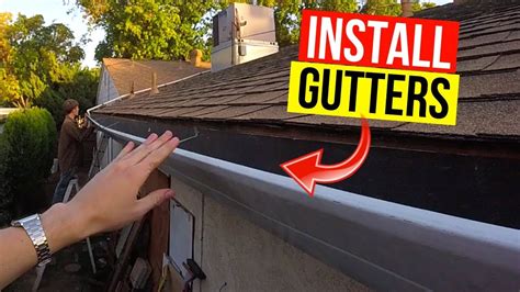 How To Install And Pitch Rain Gutters Jonny Diy Youtube