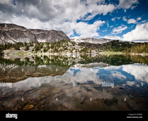 Mirror Lake Medicine Bow Mountain National Forest A Wyoming National