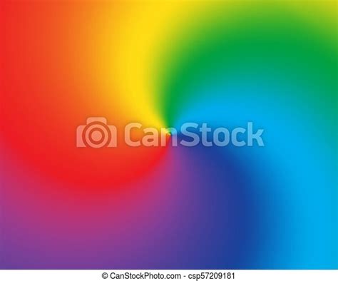 Swirl Radial Gradient Rainbow Background Vector Illustration Canstock