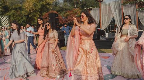 Bridesmaids Dance On Say Na Say Na Sangeet Surprise Wedding Bride Squad Swing It With