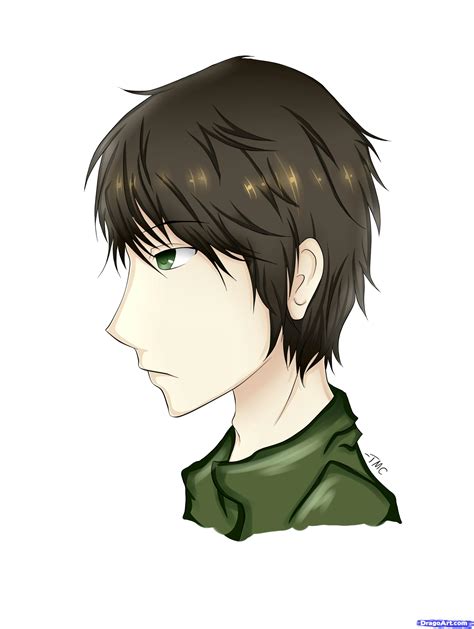 How To Draw A Male In Profile View Step By Step Anime Heads Anime Draw Japanese Anime Draw