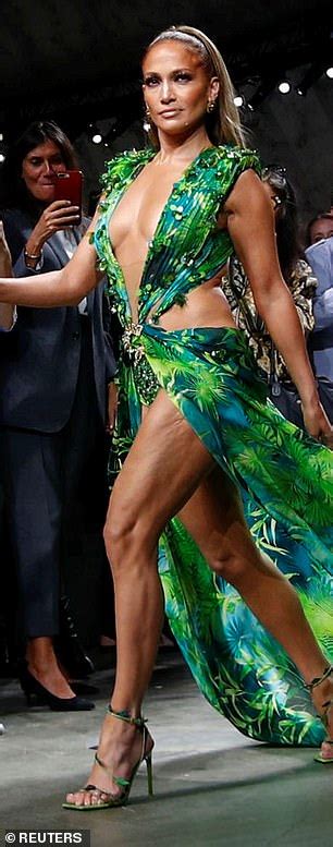Jennifer Lopez Swaps That Iconic Skin Baring Green Dress For A Very Low