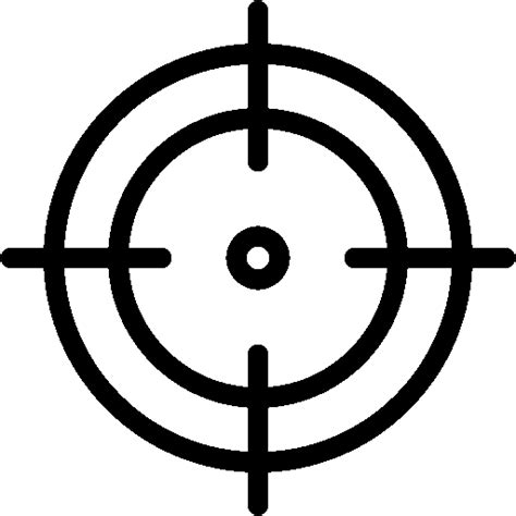 Reticle Crosshair Red Icon Free Png Citypng