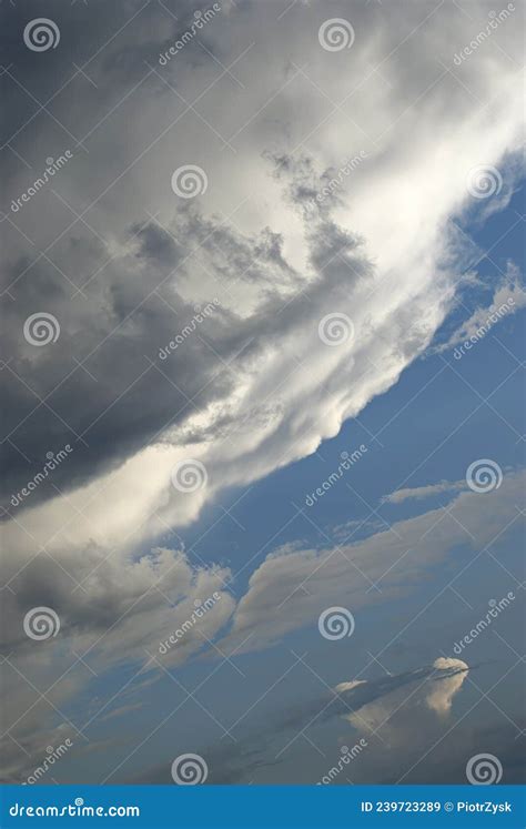 Stratocumulus Clouds A Close Up Of The Edges Of Cloud Formation