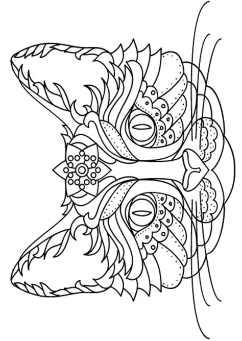571x800 veterinarian coloring page vet coloring pages free veterinarian. Special Cat Face Coloring Page - Free Printable Coloring ...