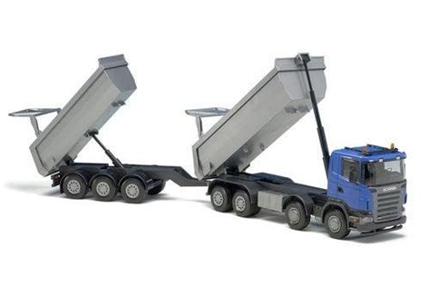 Emek Spielzeugautos And Fahrzeuge Kipplaster Scania Mit Anhänger Blau