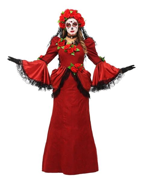 Disfraz De Catrina Para Mujer Halloween Envío Gratis