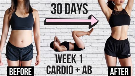 BURN BELLY FAT IN 30 DAYS 10 Min Cardio Ab Workout Week 1 Emi