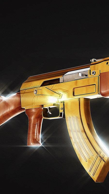 Gold Ak 47 Wallpaper