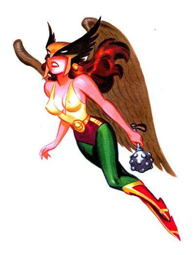 Hawkgirl By Bruce Timm Mulher Gavião Super Herói Vilãs