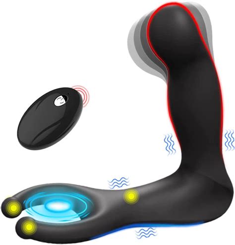 Wiggle Motion Prostate Massager Anal Sex Toys For Men With C Ring Anal Plug Male