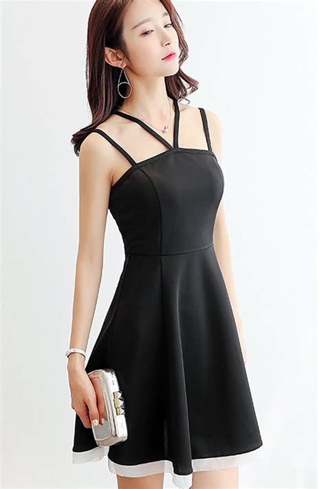 [get 37 ] Formal Black Dress Korean Style
