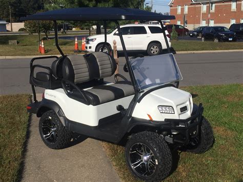 2019 Club Car Onward Lifted Electric Golf Car White Peebles Golf Cars