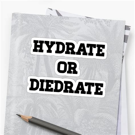 Hydrate Or Diedrate Simple Sticker Sticker By Skullycxv Redbubble