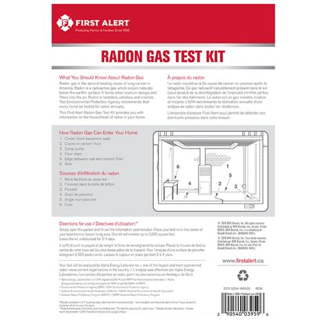 If the second test is also high, you need to fix the problem. First Alert RD1 Radon Test Kit | First Alert Store