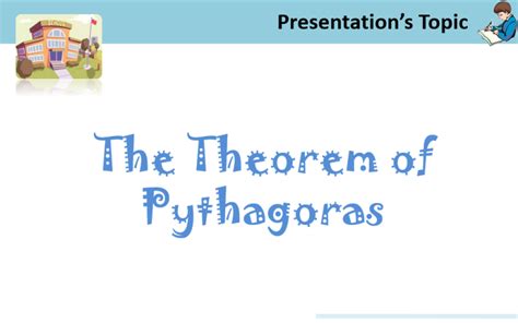Teorema De Pitágoras Con Animaciones Plantilla De Powerpoint Educativa