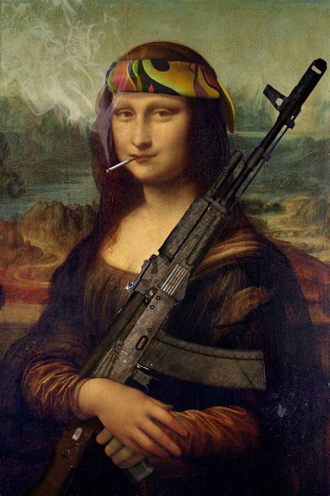 Mona Lisa As Rebel Painting By Eastern Accents Gallery Saatchi Art