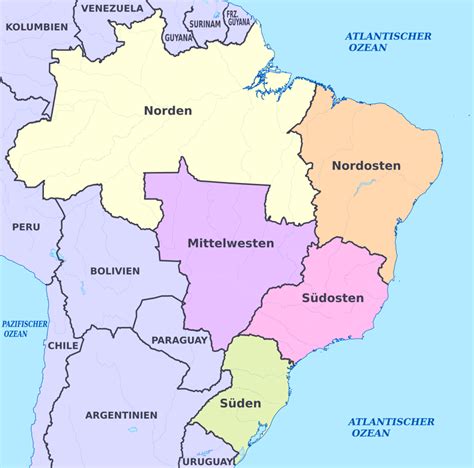 Karte Von Brasilien Online Und Kostenlose