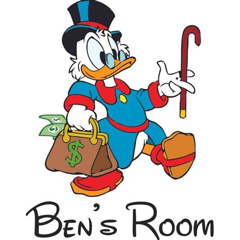Scrooge Mcduck Duck Disney Character Customized Wall Decal Custom