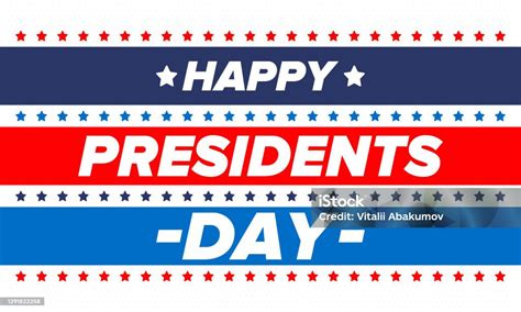 Happy Presidents Day In United States Washingtons Birthday Federal