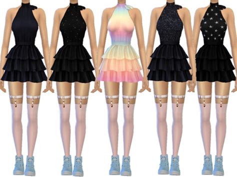 Super Cute Ruffled Dress By Wickedkittie At Tsr Sims 4 Updates