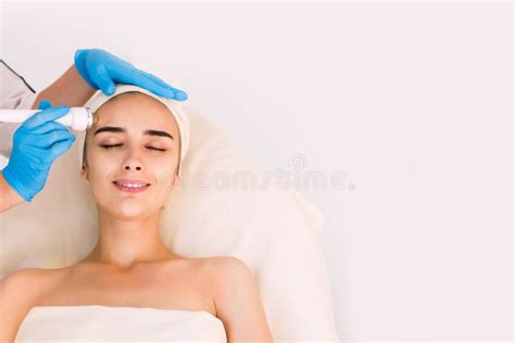 Young Woman Receiving Facial Beauty Treatment Stock Photo Image Of