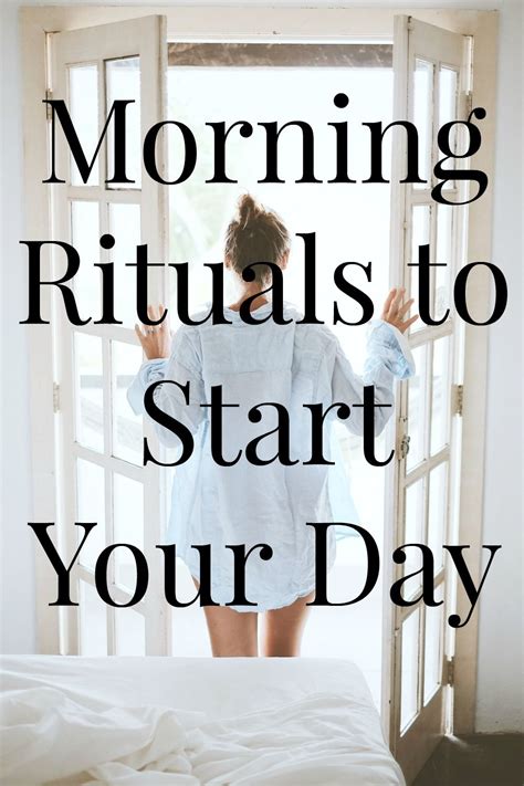 Morning Rituals To Start Your Day With Images Morning Ritual Told