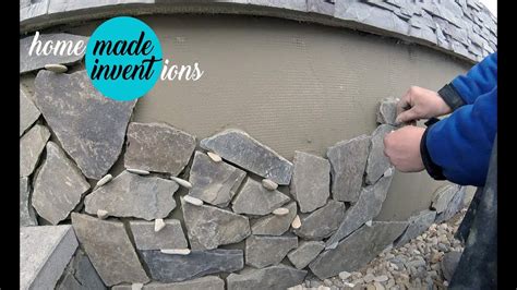 How To Install Natural Stone Diy Stone Facing Youtube