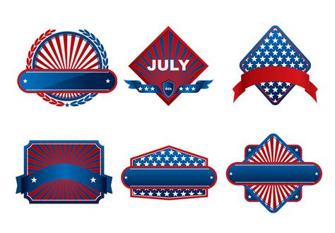 Fourth of July Banner Vector Pack 47384 Vector Art at Vecteezy