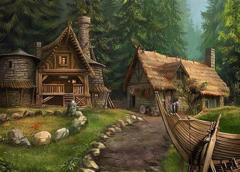 Fantasy Fantasy Village Fantasy Town Fantasy Landscape