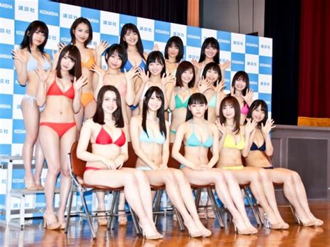 巨乳jkやローラの爆乳後輩など、ミスマガジンベスト16出揃い水着で共演 ライブドアニュース