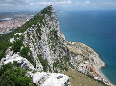 The Rockof Gibraltar Stood On The Summit And Looked Out Over The