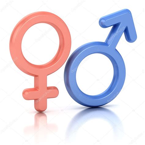 Male And Female Sex Symbols Isolated Over White Background — Stock